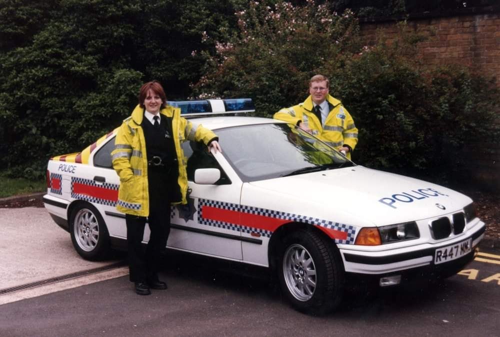 Chris Kent-Ledger during his early roads policing career in the late 1990s